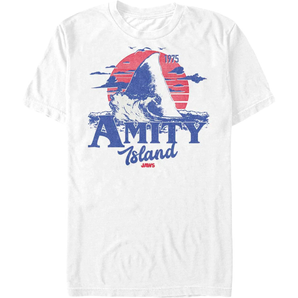 Amity Island Shark Fin Jaws Tshirt